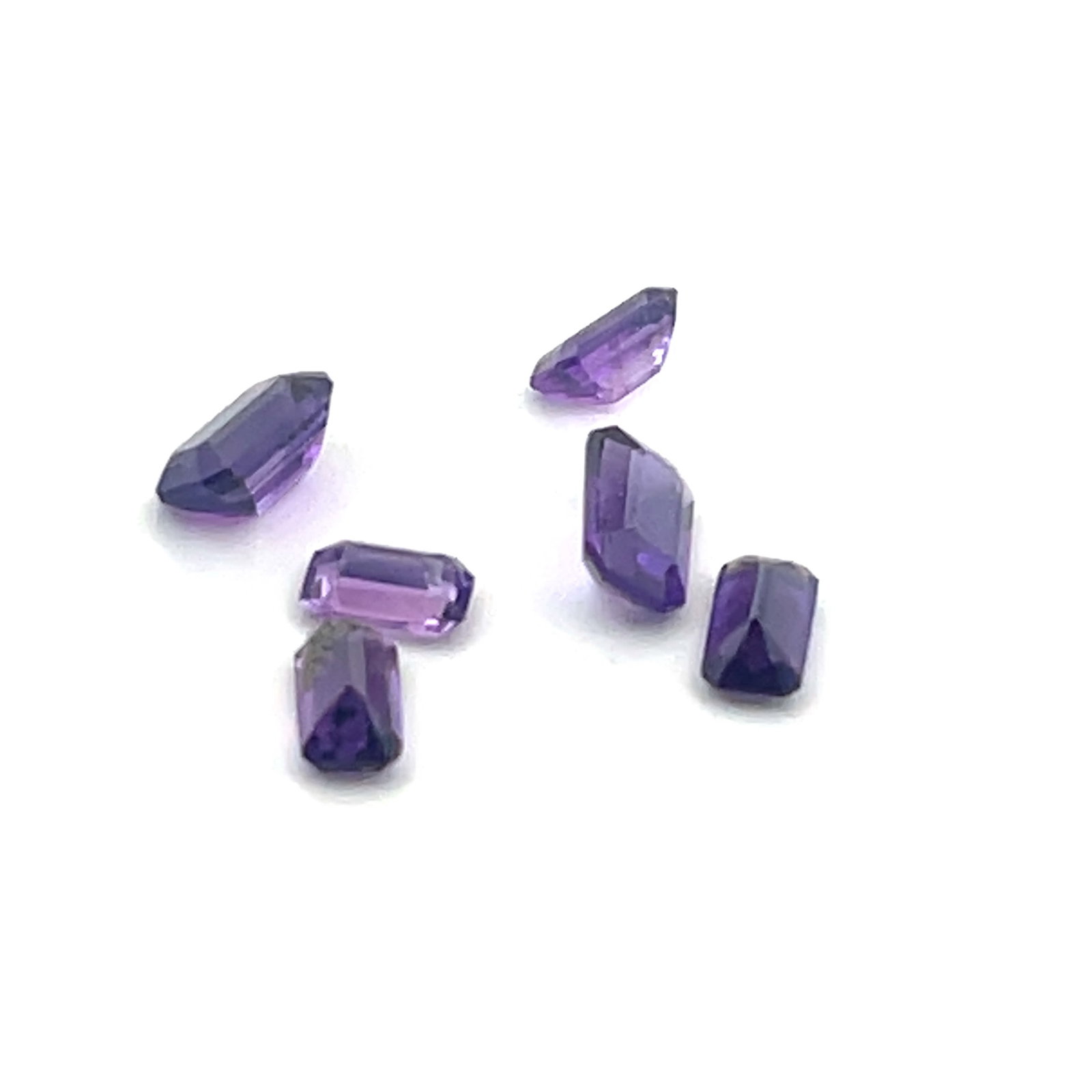 Loose Gemstones Emerald Cut Purple Amethyst - 2.14ct - x: These gems are from the estate of a professional jeweler. They were his personal collection, many faceted by himself. This is the first of several auctions of his jewelry making materials. Gems were c