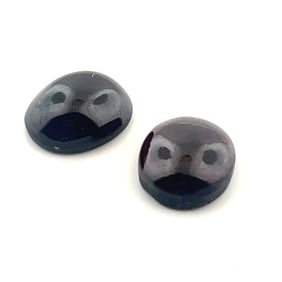 Loose Gemstone Garnet Cabochon Matched Pair - 13.65ct - 10x12.1
