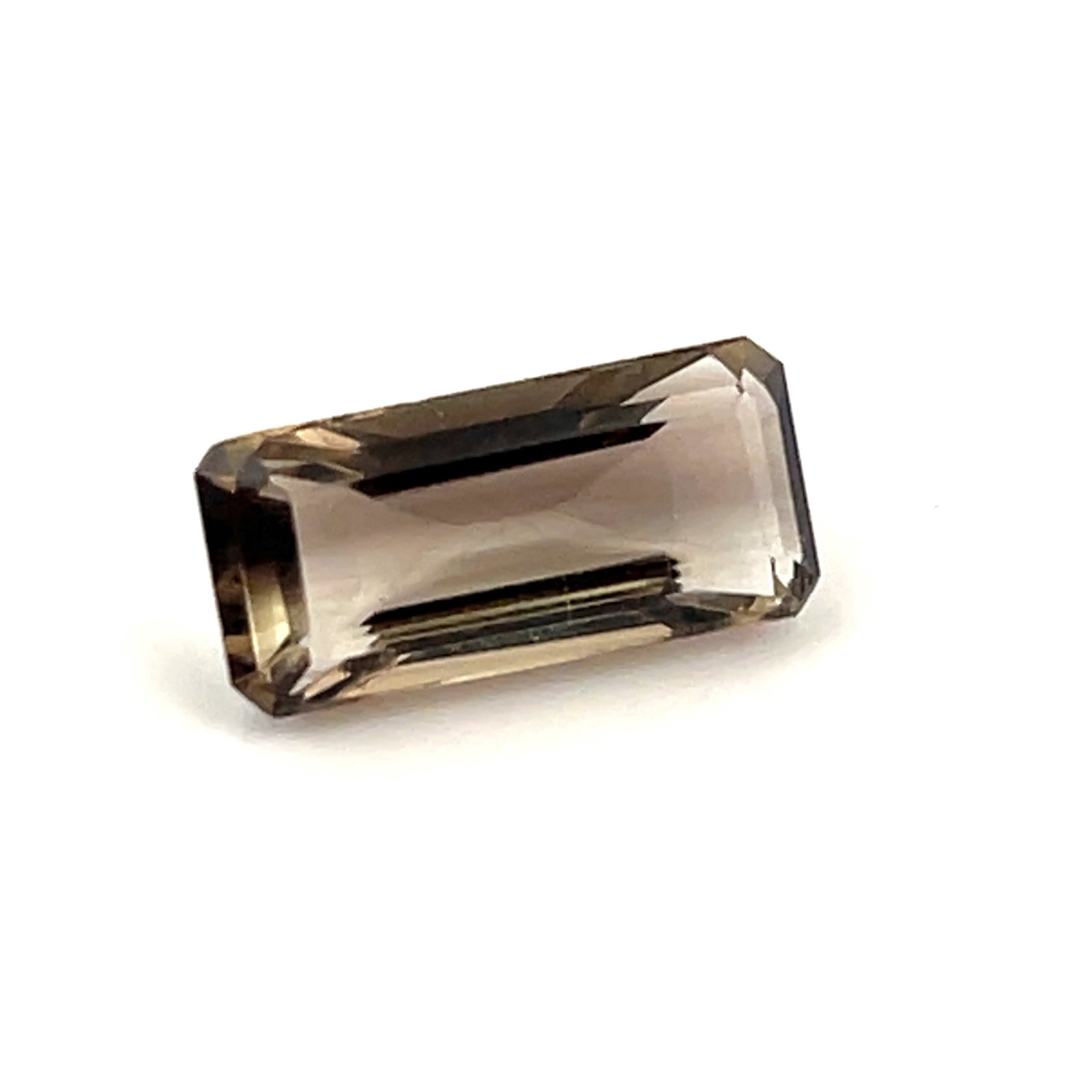 Loose Gemstone Emerald Cut Smoky Quartz - 4.56ct - 15.3x7.1: These gems are from the estate of a professional jeweler. They were his personal collection, many faceted by himself. This is the first of several auctions of his jewelry making materials. Gems were c