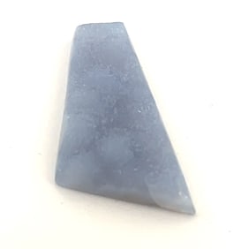 Blue Chalcedony Druzy Shape - 16.7ct - 30.4x17