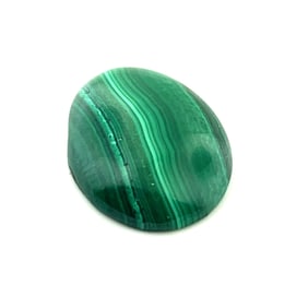 Loose Gemstone Polished Malachite Oval - 10.3ct - 18.5x14.5