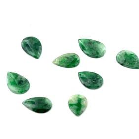 Loose Gemstones Polished Jade Pears Matched - 4.8ct - 9.5x6.3