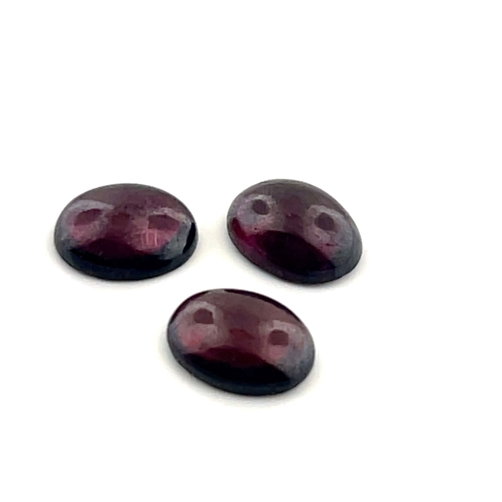 Loose Gemstones Chrysoprase Garnet Cabochon Trio Matched - 6.75ct -  9x7.2 (1 of 4)