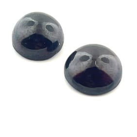 Loose Gemstones Large Round Garnet Cabochons - 14.08ct - 10.9x10.9