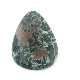 Loose Gemstone Jasper Cabochon Pear Bloodstone - - 41.7x25.3