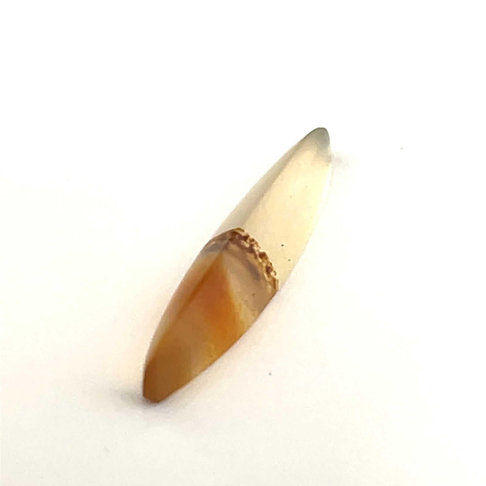 Loose Gemstone Golden Agate Spear with Banded Inclusions - 4.26ct -  26.6x5.6 (1 of 4)