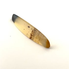 Loose Gemstone Golden Agate Spear with Banded Inclusions - 4ct - 25.7x5.5