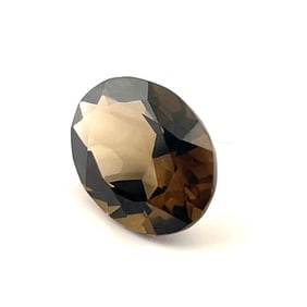 Loose Gemstone Asymetic Oval Cut Smoky Quartz - 8.9ct - 12.3x16.4