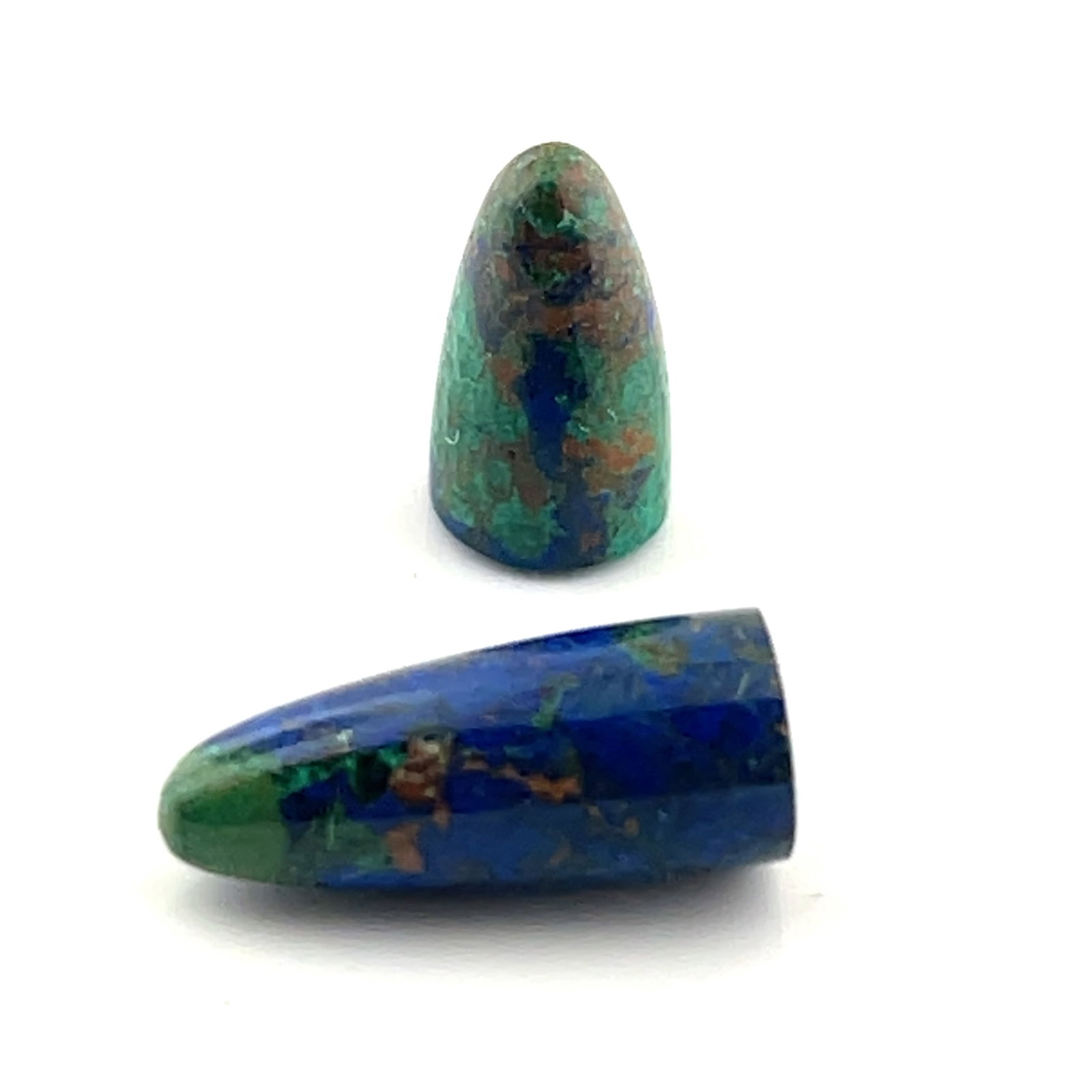 Pair Boulder Opan Cones - 8.6ct - 14.8x6.5: These gems are from the estate of a professional jeweler. They were his personal collection, many faceted by himself. This is the first of several auctions of his jewelry making materials. Gems were c