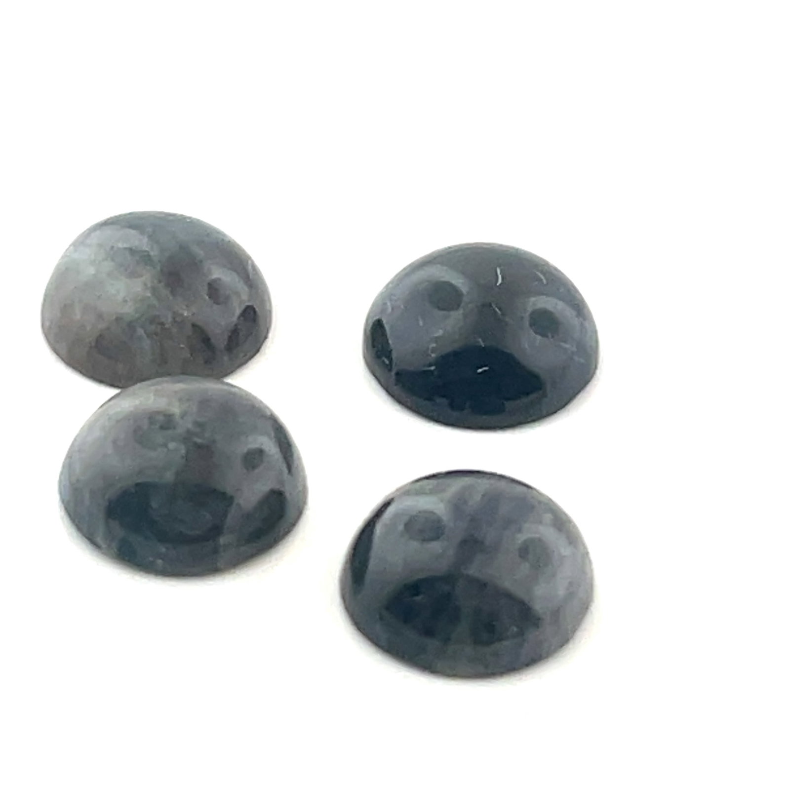 Loose Gemstone Matched Quartet Labradorite Cabochon - 12ct - 10.1x10.1: These gems are from the estate of a professional jeweler. They were his personal collection, many faceted by himself. This is the first of several auctions of his jewelry making materials. Gems were c