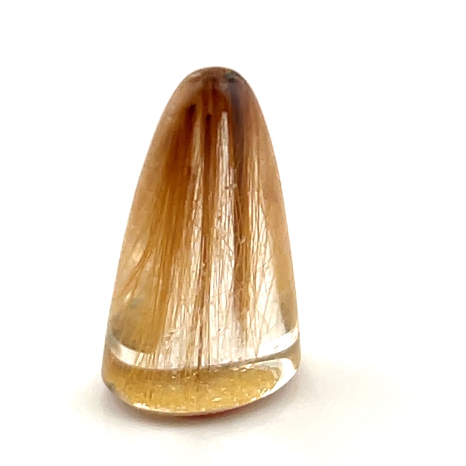 Loose Gemstone Golden Rutilated Quartz Cone - 8.7ct -  10.2x18.2 (1 of 3)