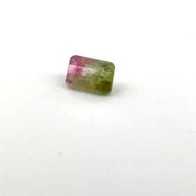 Loose Gemstone Natural Watermelon Tourmaline Emerald Cut - .44ct - 5.5x3