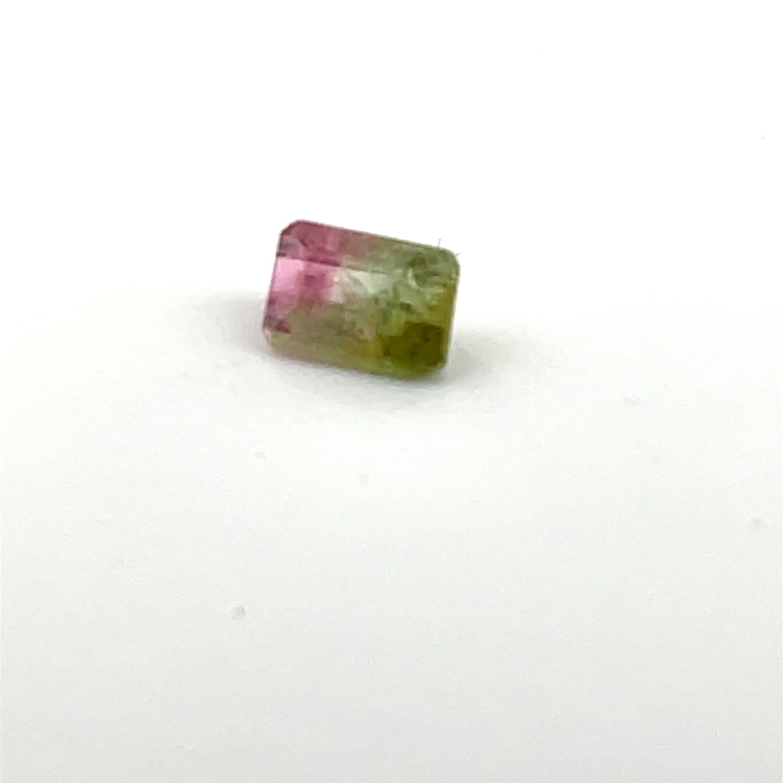 Loose Gemstone Natural Watermelon Tourmaline Emerald Cut - .44ct - 5.5x3: These gems are from the estate of a professional jeweler. They were his personal collection, many faceted by himself. This is the first of several auctions of his jewelry making materials. Gems were c