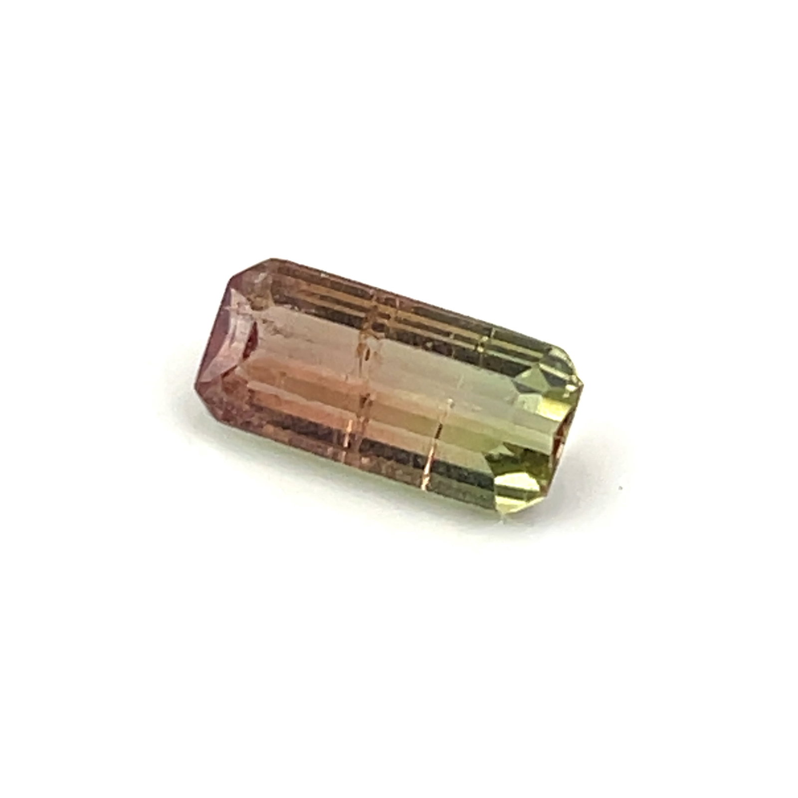 Loose Gemstone Natural Watermelon Tourmaline Emerald Cut - 1.78ct - 5x10.3: These gems are from the estate of a professional jeweler. They were his personal collection, many faceted by himself. This is the first of several auctions of his jewelry making materials. Gems were c