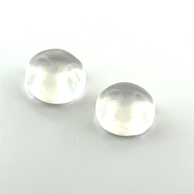 Loose Gemstone Natural Moonstone Cabochon Matched Pair - 5.89ct - 8.9x8.9