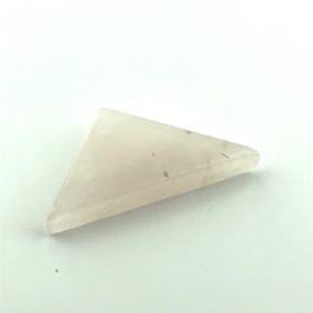 White Jade Jadeite Triangle - 6.21ct - 22.1x11.4