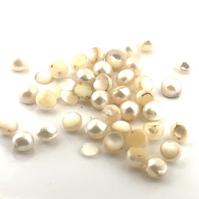Loose Gemstone Small Pearl Drop Beads (no hole) - - 5.7x5.7