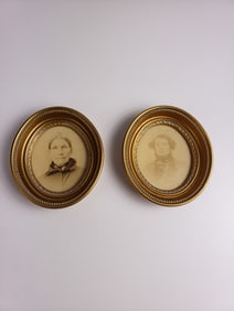 Pair of Small Vintage Portraits 1932