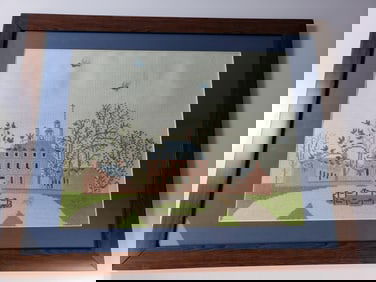 Vintage Needlepoint Governor's Palace Williamsburg