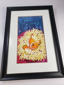 Katherine Watson Batik Painting Clown Fish and Anemone