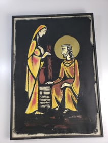 Mid Century Gauche Religious Painting
