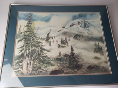 Bill Steidel Original Watercolor Mt Hood
