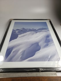 Large Heli Ski Photograph Professionally Framed