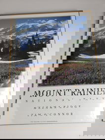 Tim O'Connor Poster - Mt Ranier National Park Mazama Ridge