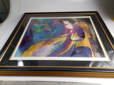 Linda Le Kniff Serio Lithograph Annabelle Signed (some bubbles on mount)