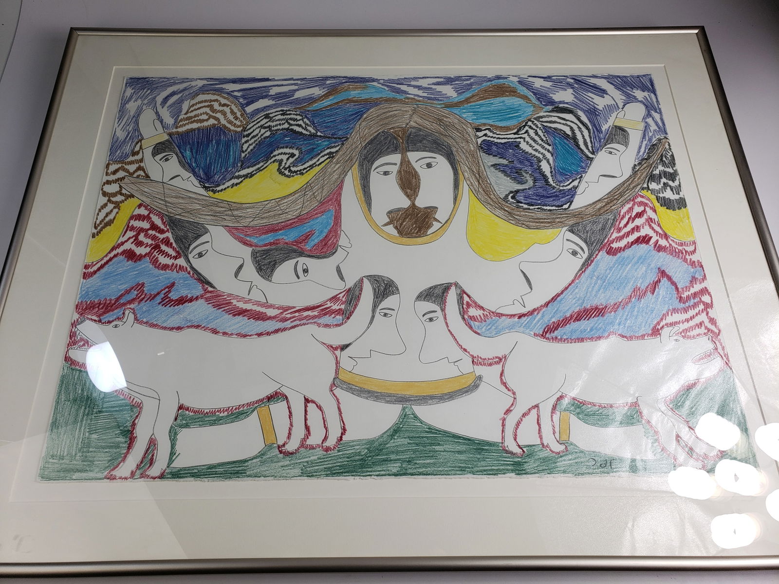 Simon Tookoome Inuit Art Original (1 of 13)