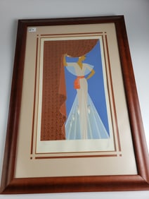 Erte The Curtain Signed Numbered (300/300) Screen Print