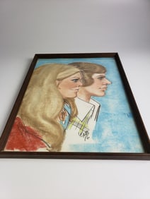 Amateur Portrait Kathe 1976 Funky Original Art