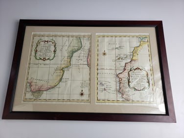 Antique Map of African Coast - La Coste Orientale d'Afrique - Maurepas 1749