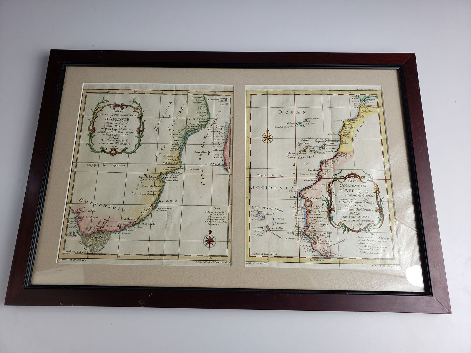 Antique Map of African Coast - La Coste Orientale d'Afrique - Maurepas 1749 (1 of 9)