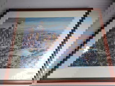 Marshall Johnson Seattle Print Signed Numbered