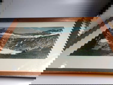 Vintage Large PNW Photo by Beremon? (rickety frame)