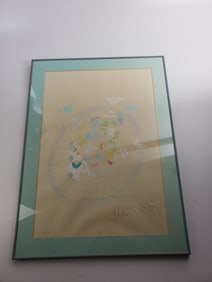 Singed and Numbered Abstract Print Signed Messer - Tribal / Native Art