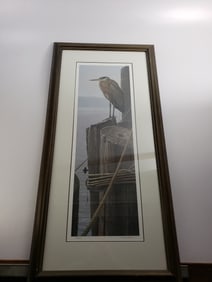 John Riches? Print of a Heron
