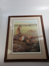 Terrill Knaack Signed and Numbered Print - Foxes