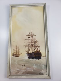 Original Oil on Board by John Beswick (of the Beswick Porcelain Family)