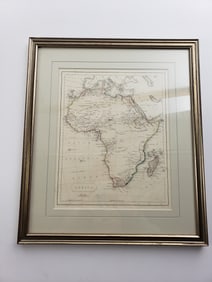 Antique Map of Africa - Omnigraph E P Becker & Co - c 1856