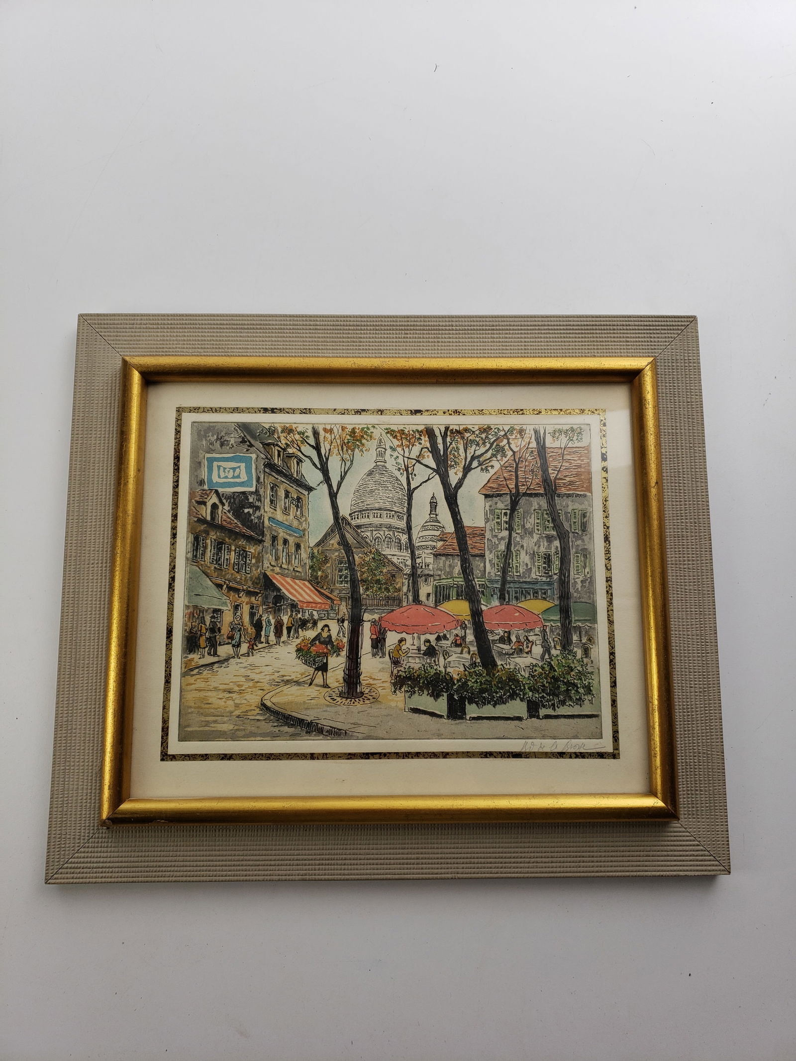 Carol Collette Original Hand Colored Etching Print 