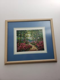 Schaeffer Miles Park West Serigraph Woodland Jewel Signed Numbered COA