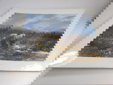 Michael Coleman Print Signed Numbered Unframed On the Halfway River