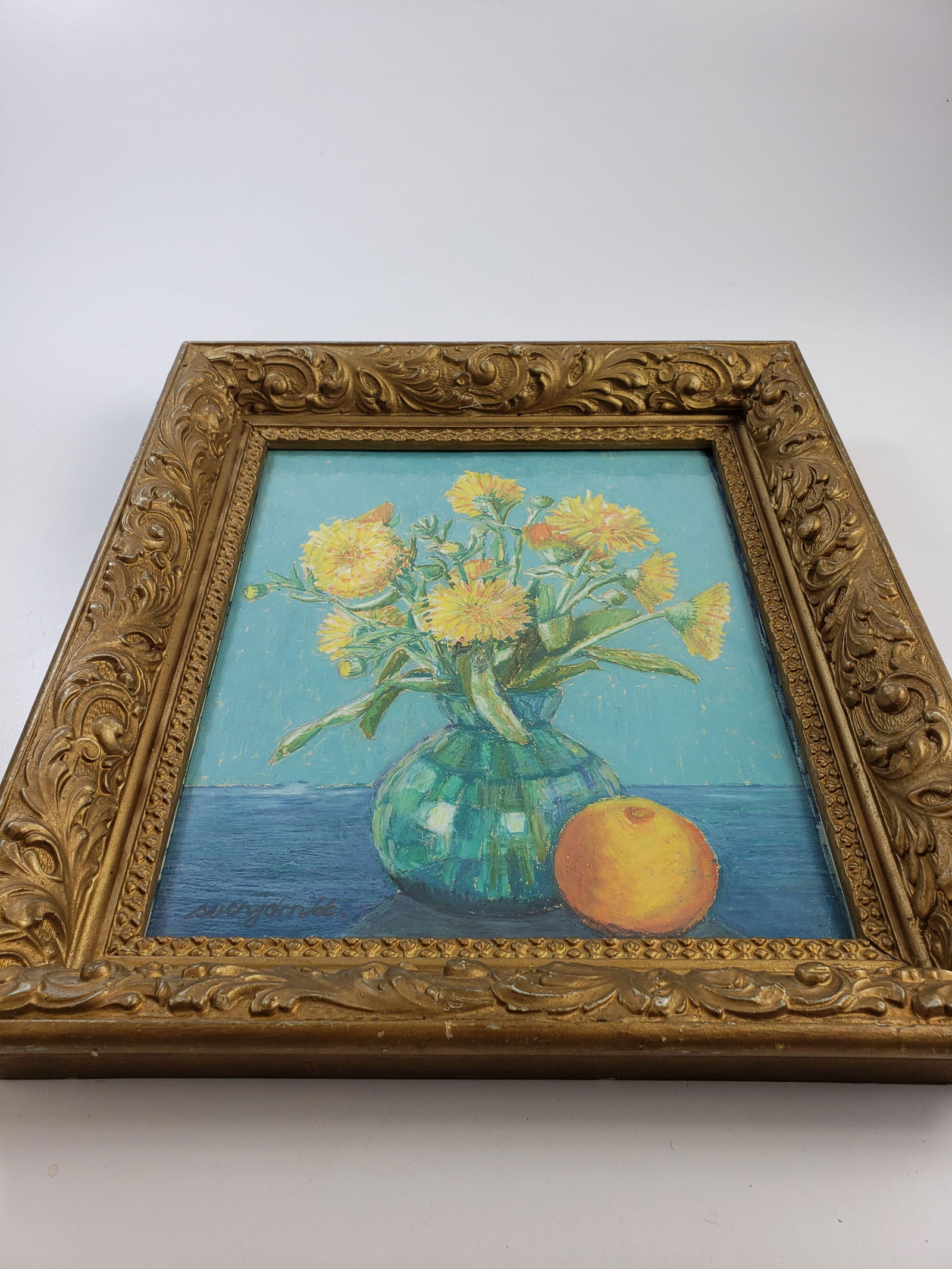 Mid Century Pastel Flower Arrangement Sven Jorn Andersen 1966 (1 of 10)