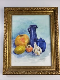 Watercolor Still Life Jettestuen 1997 Jette Donvag