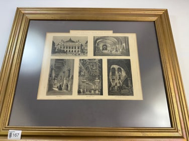 Vintage Engraving New Park Opera House