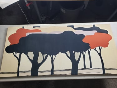 Mid Century Marjatta Seppala Apia Fabric Art Tampella / Intair design - Finland