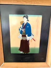 Japanese Print of a Lady Warrior