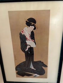 Japanese Print of a Geisha